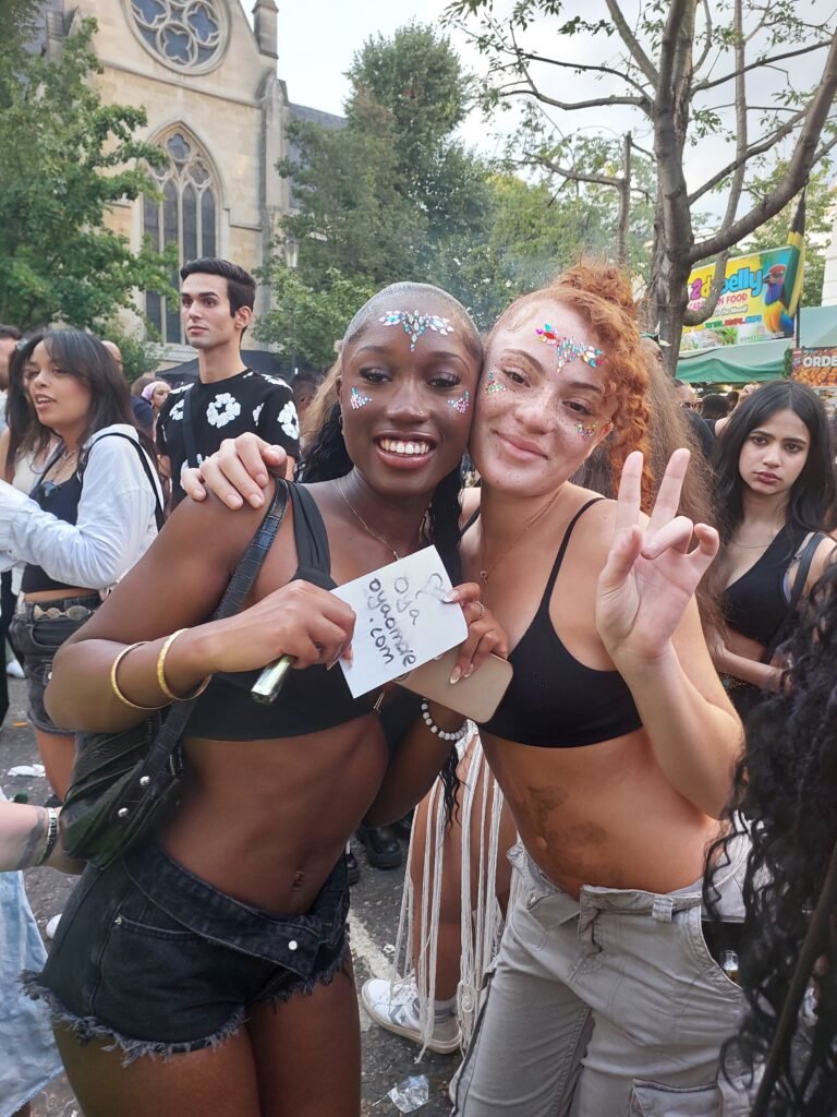 Sisters of sparkle — laughter carrying the name of Oya through Carnival